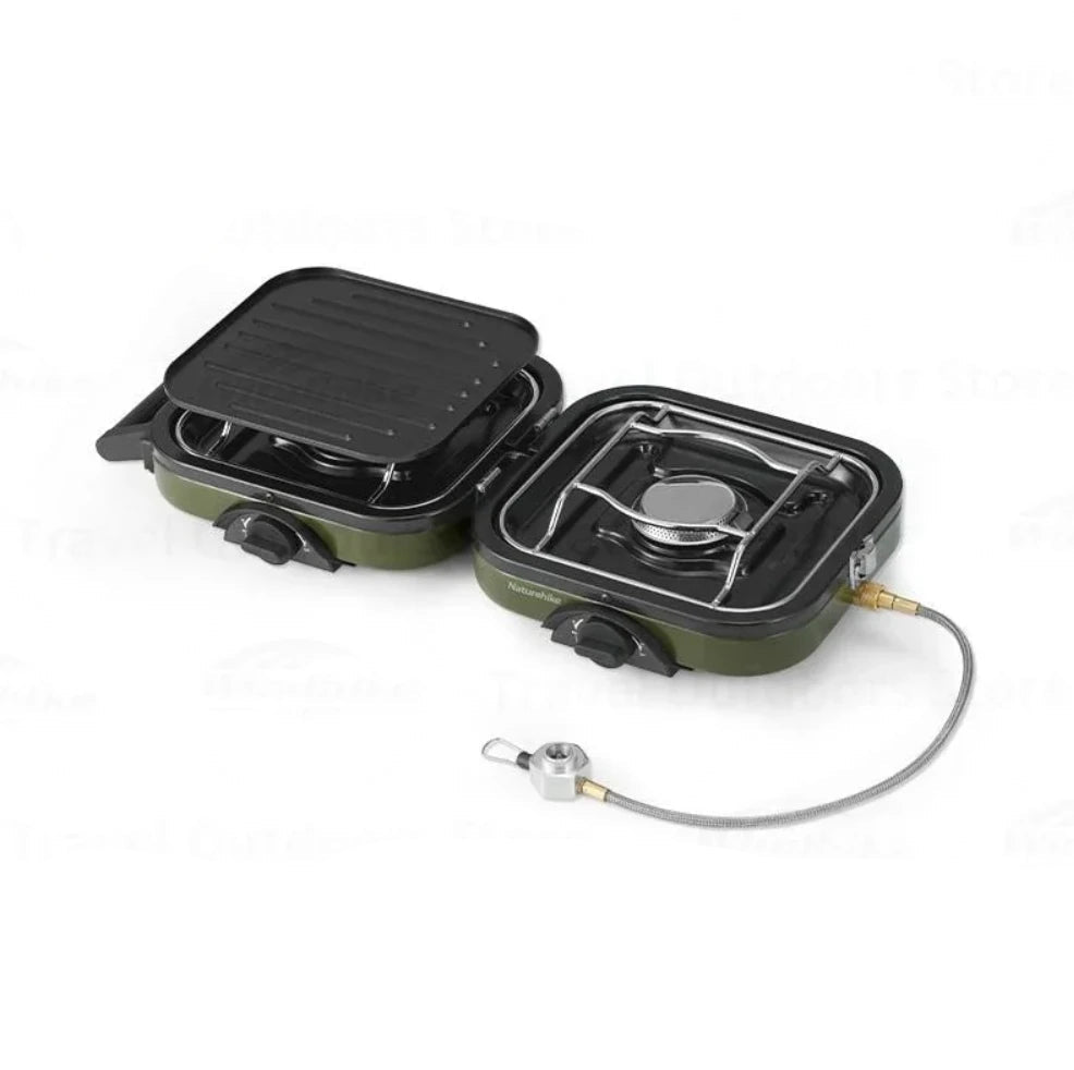 Double Fire Gas Camping Folding Gas Stove